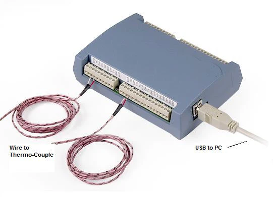 8 Channels Computerized Temperature Monitor with Software - EQ-USB-TC-LD