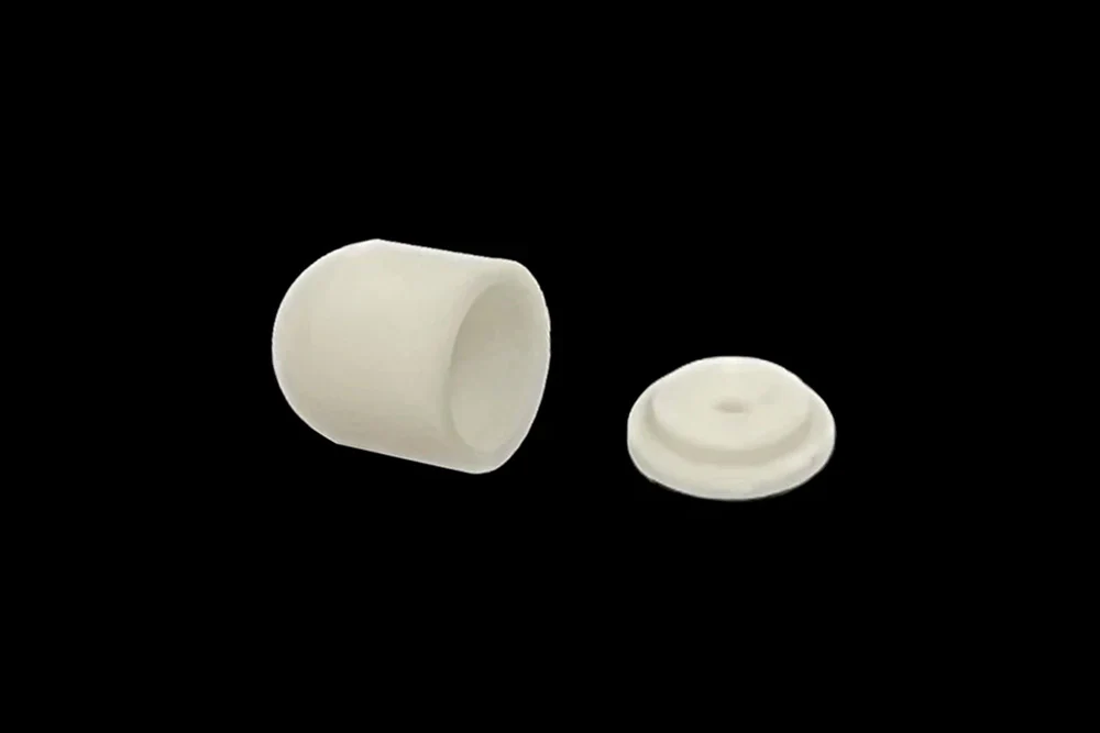Alumina Crucible: High Purity 4.5 mm Dia. x 5 mm H Cylindrical with Lid for Thermal Analysis (PE) - CA4550