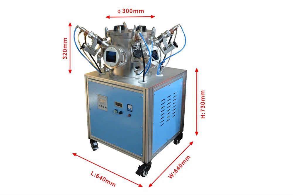 4 Heads Vacuum Arc Melting System with Rotating Water Cold Copper Hearth - AM-400 - Image 2
