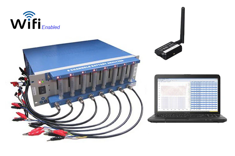 8 Channel Battery Analyzer (0.005 -1 mA, up to 5V) w/ Laptop Software & Optional WIFI Control - Image 2