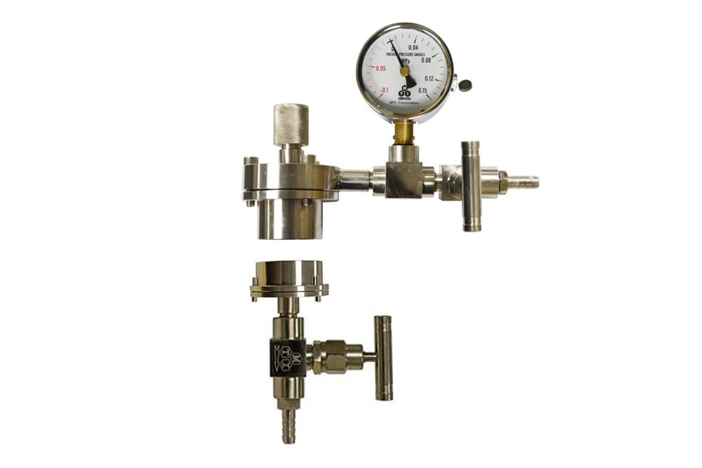 Vacuum Sealing Assembly for 1" dia Tube Furnace with Valve / 1/4" TC Insert - FL25FB