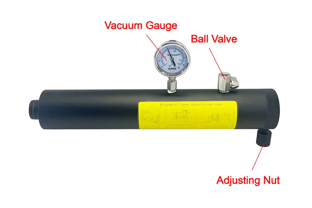 Flanged Tube for Air-Free Installation of Vacuum Sealer (MSK-115A-SS) - M115SS-FLT - Image 2