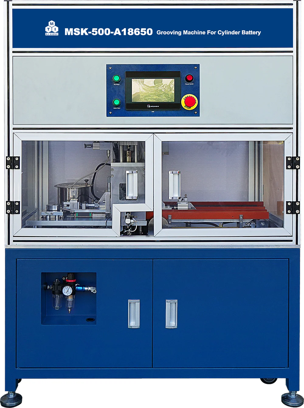 Floor-stand Auto Grooving Machine for Batch Processing of Cylindrical Battery Casings - MSK-500-AR18650 - Image 2