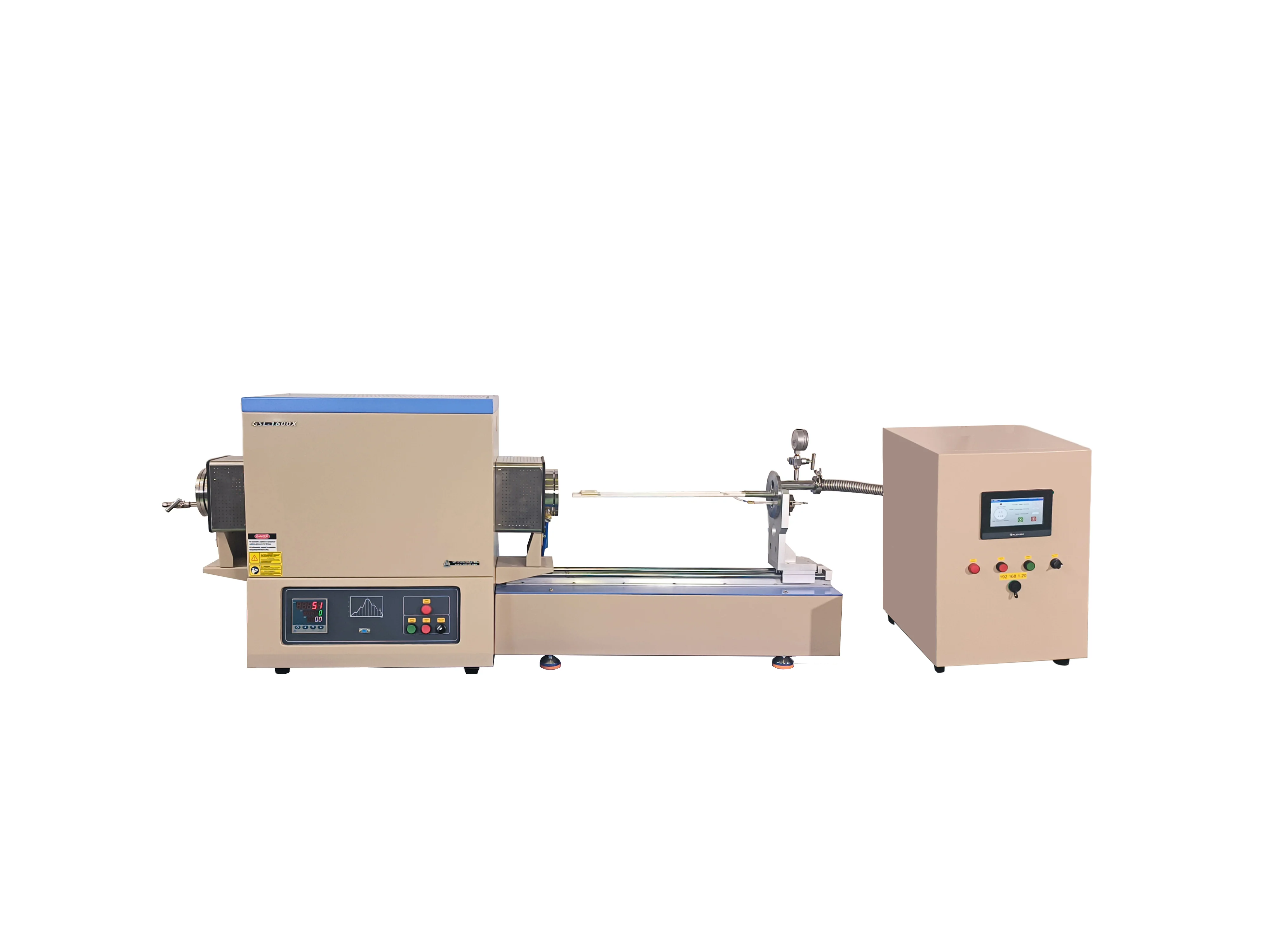 1600C Horizontal Electrical-assisted Flash Sintering Furnace with 3KW Programmable Power Source - GSL-1600X-FS3KW