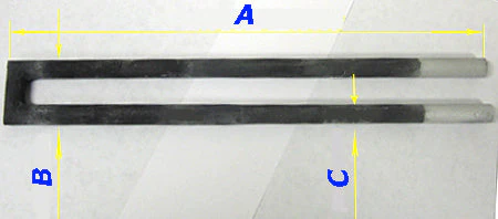 1500°C SiC Heating Element for KSL-1500X Muffle Furnace - KSL-1500X-HEL