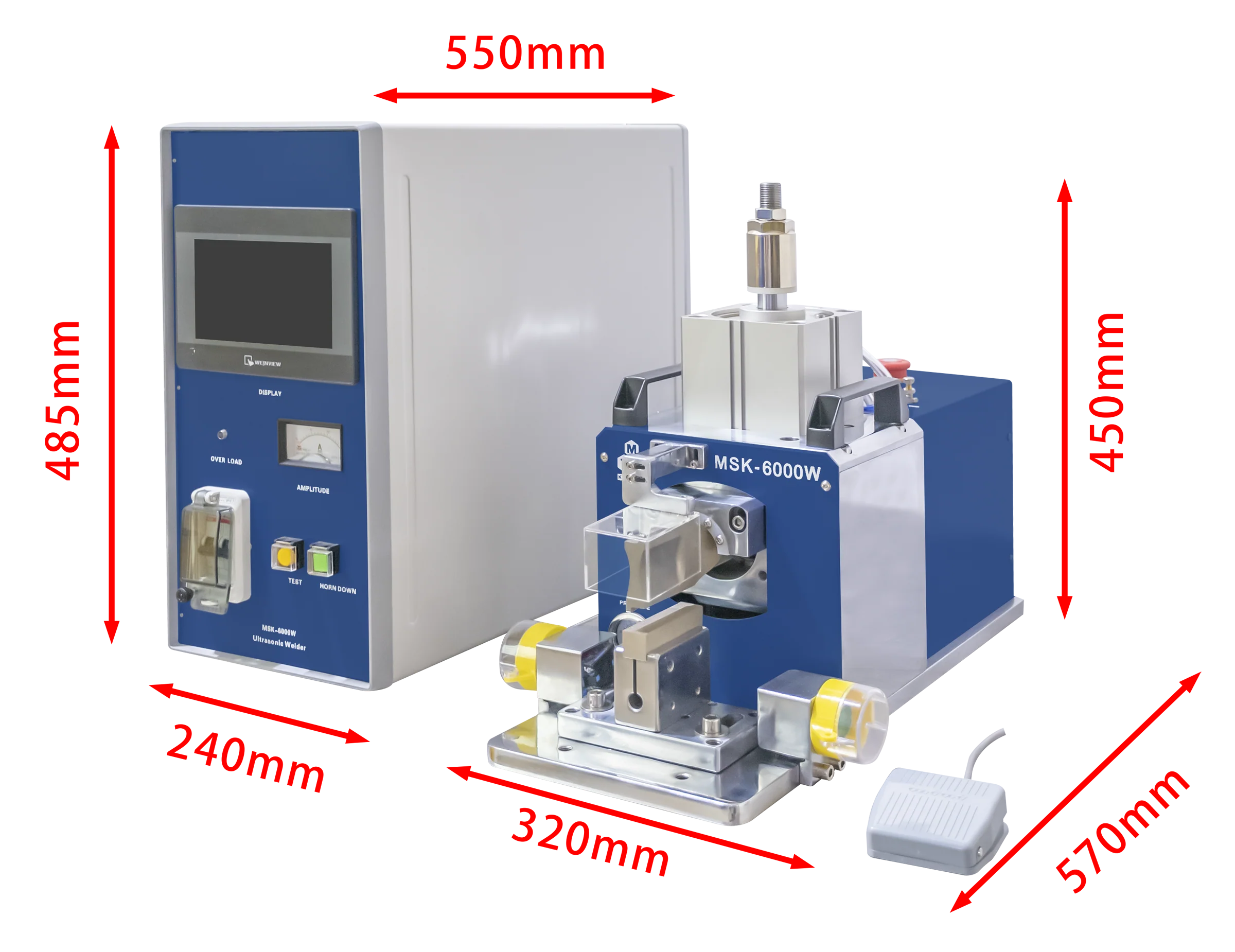 6KW Ultrasonic Metal Welder (Max. 70 layers) with Touch-Screen Digital Controller, 20KHz - MSK-6000W - Image 2