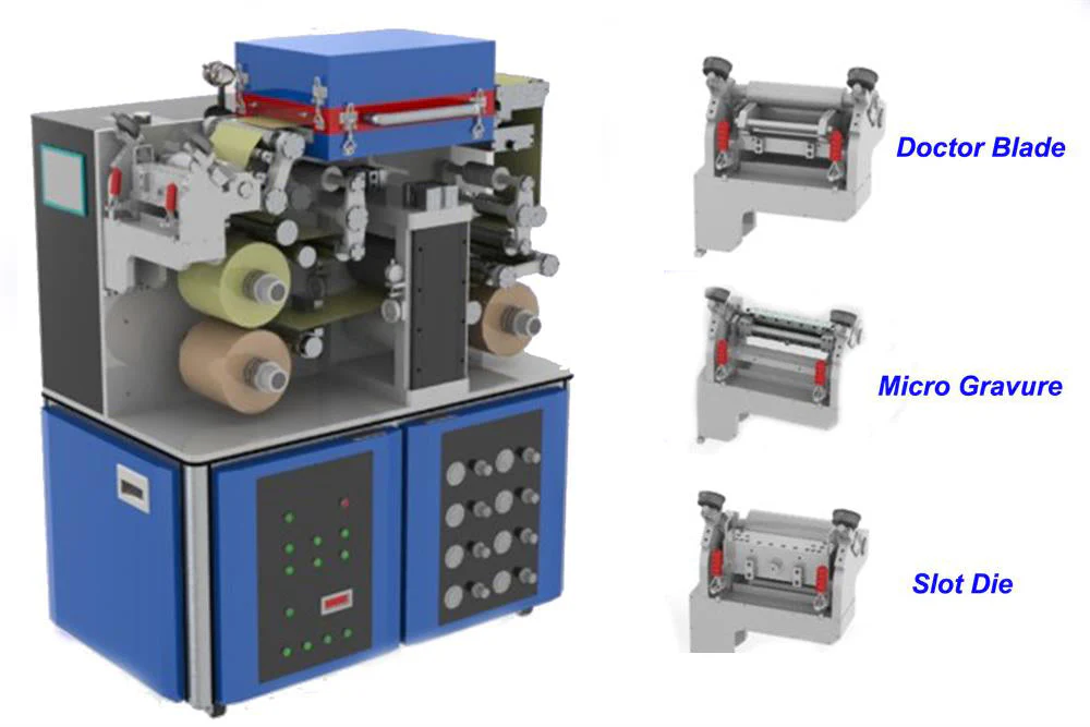Small Roll to Roll Coater w/ Optional Coating: Blade, Slot Die, Micro Gravure & Laminating - MSK-AFA-MC200
