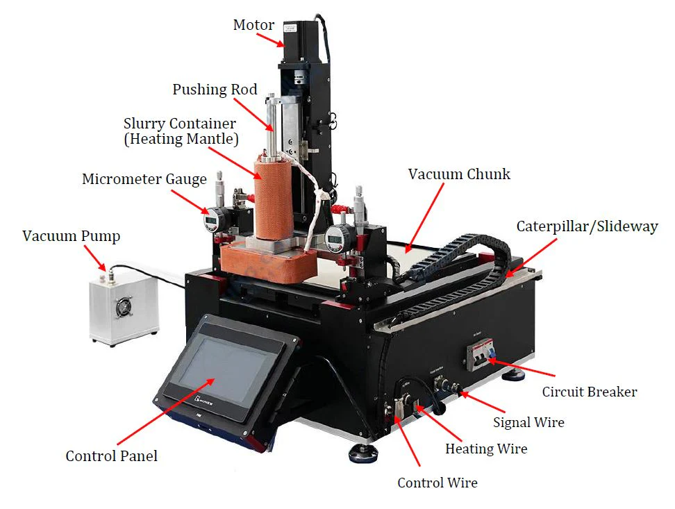 Slot Die Sheet Coater w/ Vacuum Chunck (W200XL300 mm) and Optional Heating - MSK-AFA-PD200 - Image 3