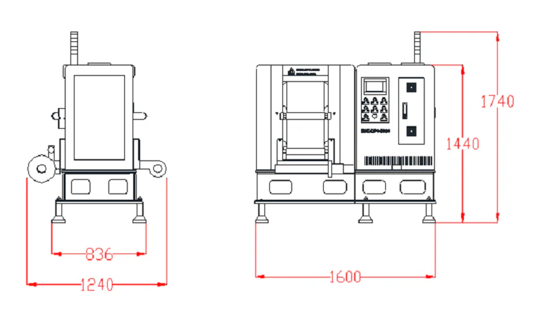 100T Max. Pressure Controlled Rolling Press (D320 x W350 mm ) W/ R2R Option - MSK-DPC-B320 - Image 2
