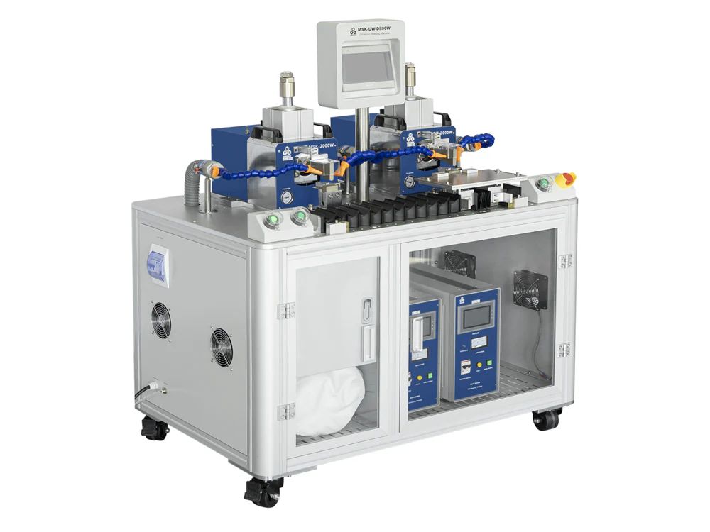 Dual-Station 800W Ultrasonic Metal Welder (Max. 15 layers) with Fixture on Sliding Rail, 40KHz - MSK-UW-D800W - Image 3