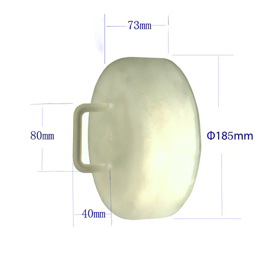 Quartz Thermal Block with Handle for 8" Quartz Tube Furnace - QTB8H - Image 2