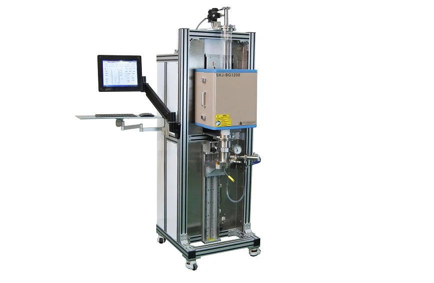 1200°C Max. Small Bridgman Crystal Growth Furnace with 2 heating Zone and  80 mm Quartz Tube - SKJ1200BG - Image 3