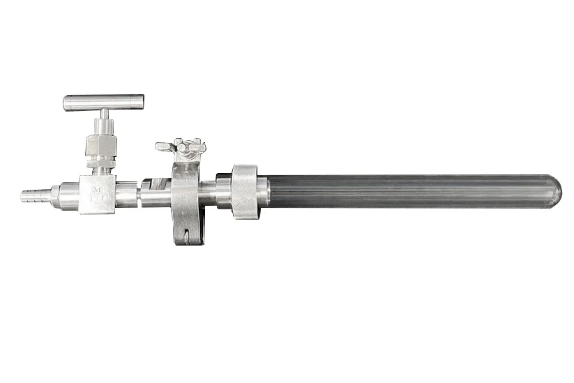 Small Diameter Quartz Tube with Flange, One End Closed - TQ20F