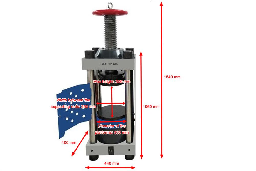 100T Motorized Hydraulic Press with Digital Display - YLJ-100E - Image 5